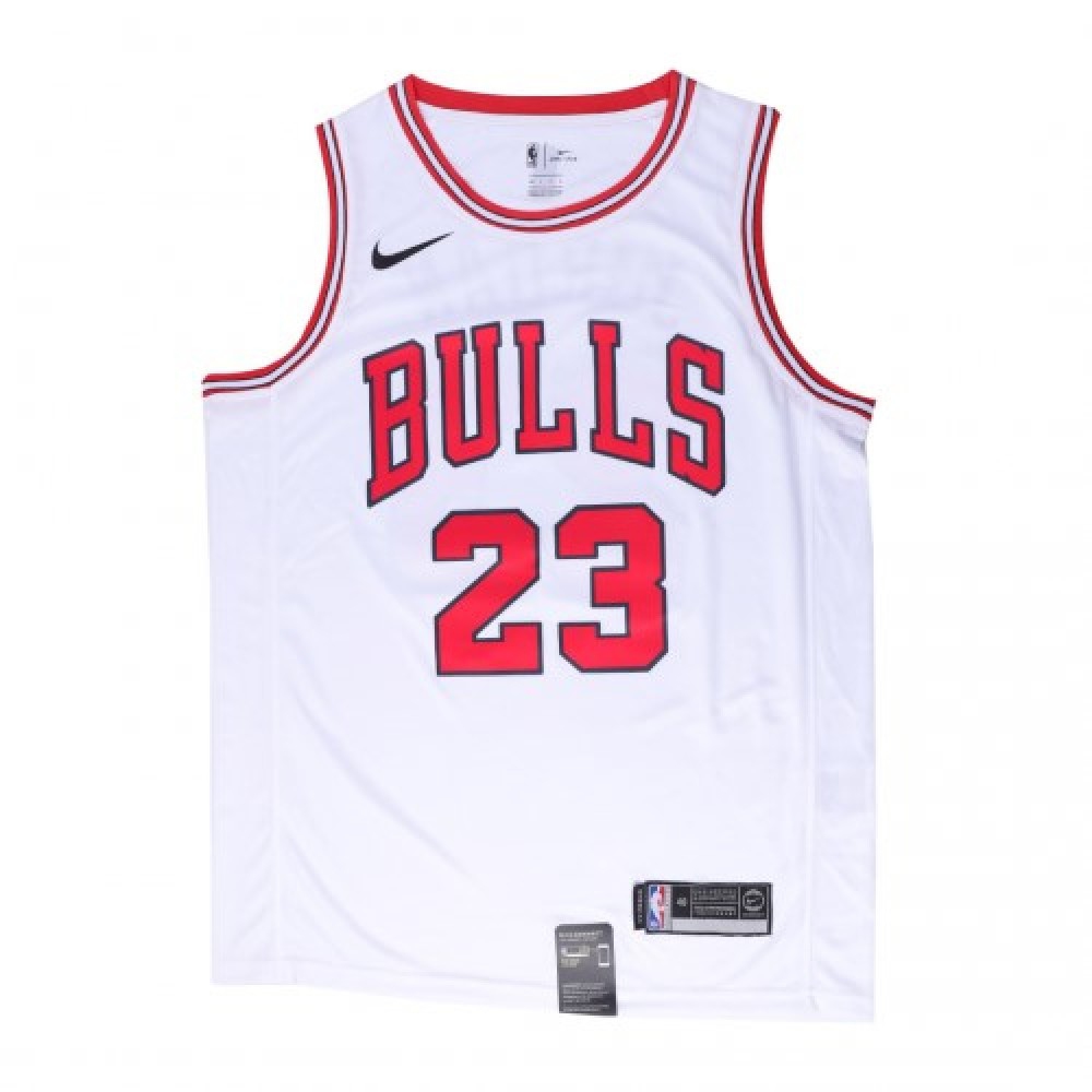 Men's Chicago Bulls Michael Jordan #23 White Replica Swingman Jersey - Association Edition-Pro Kit Vault | Brand New 26/27 Sports Jerseys